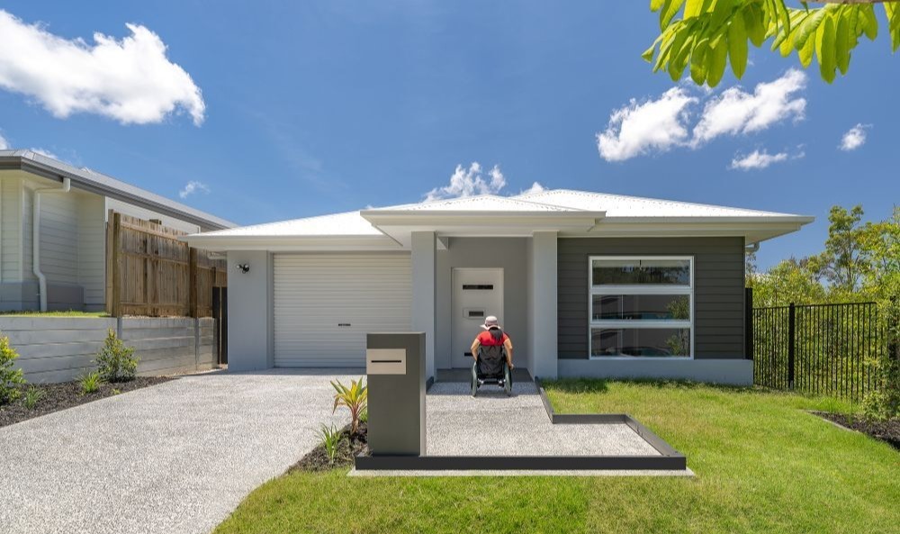 Home with wheelchair out front