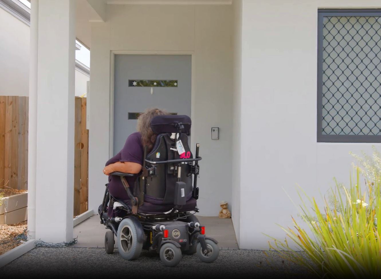 Tenant outside house Tenant outside house